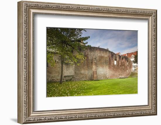 Germany, Speyer, Judenhof, Jewish Courtyard, Ancient Synagogue Wall-Walter Bibikow-Framed Photographic Print