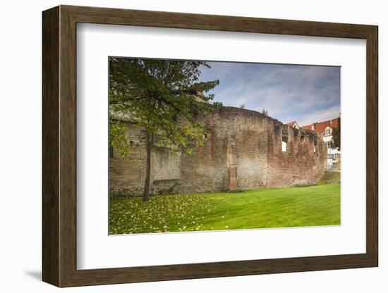 Germany, Speyer, Judenhof, Jewish Courtyard, Ancient Synagogue Wall-Walter Bibikow-Framed Photographic Print