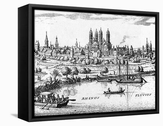 Germany Speyer-Mathieu Merian-Framed Stretched Canvas