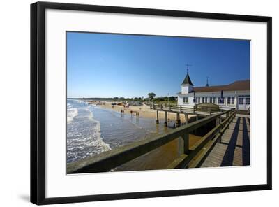 Germany The Baltic Sea Island Usedom Ahlbeck Pier Beach