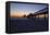 Germany, the Baltic Sea, Island Usedom, Heringsdorf, Beach, Pier, Morning Mood-Chris Seba-Framed Premier Image Canvas