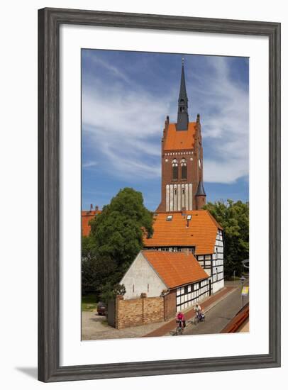 Germany, the Baltic Sea, Island Usedom, Usedom Town, St. Mary's Church-Chris Seba-Framed Photographic Print