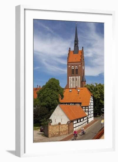 Germany, the Baltic Sea, Island Usedom, Usedom Town, St. Mary's Church-Chris Seba-Framed Photographic Print