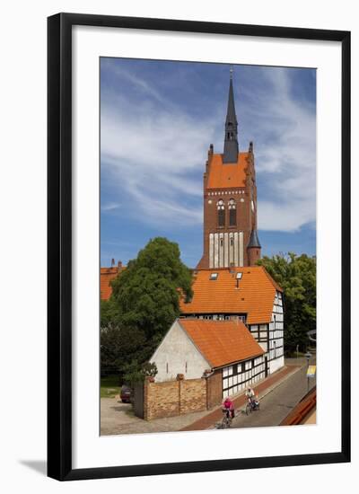 Germany, the Baltic Sea, Island Usedom, Usedom Town, St. Mary's Church-Chris Seba-Framed Photographic Print