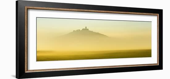 Germany, Thuringia, Wachsenburg Castle, Morning Fog-Andreas Vitting-Framed Photographic Print