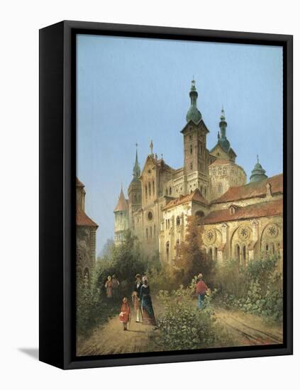 Germany, Trier, Stroll Up to Cathedral in Trier by Karl Kaufmann, 1884-null-Framed Premier Image Canvas