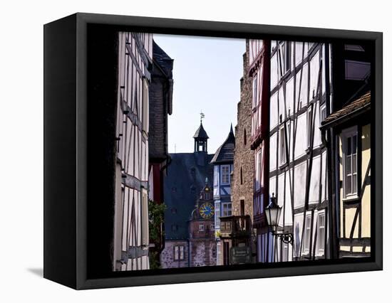 Germany, View from the Market to the Town Hall-K. Schlierbach-Framed Premier Image Canvas