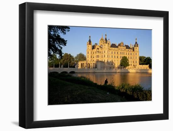 Germany, Western Pomerania, Schwerin Palace, Evening Sun, Fisher-Chris Seba-Framed Photographic Print