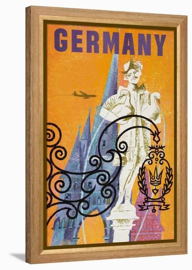 Germany-David Klein-Framed Stretched Canvas