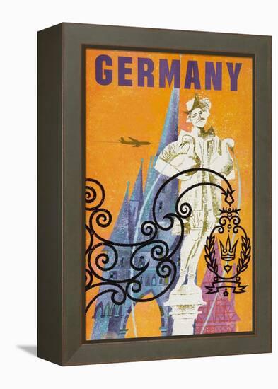 Germany-David Klein-Framed Stretched Canvas