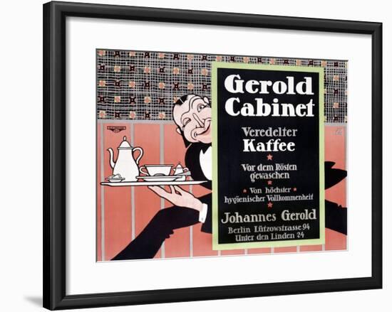 Gerold Cabinet Kaffee-J^ Loe-Framed Giclee Print