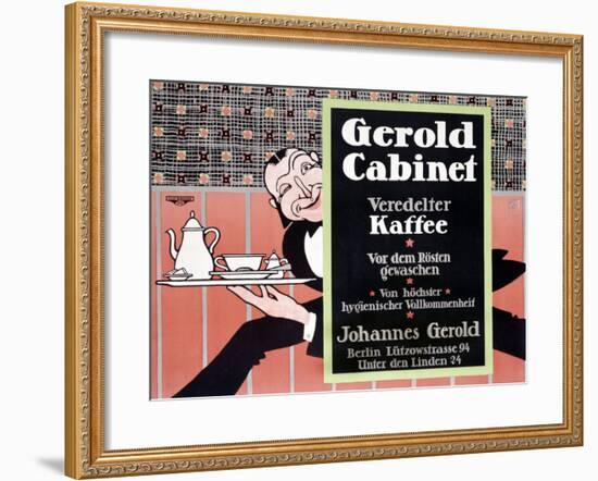 Gerold Cabinet Kaffee-J^ Loe-Framed Giclee Print