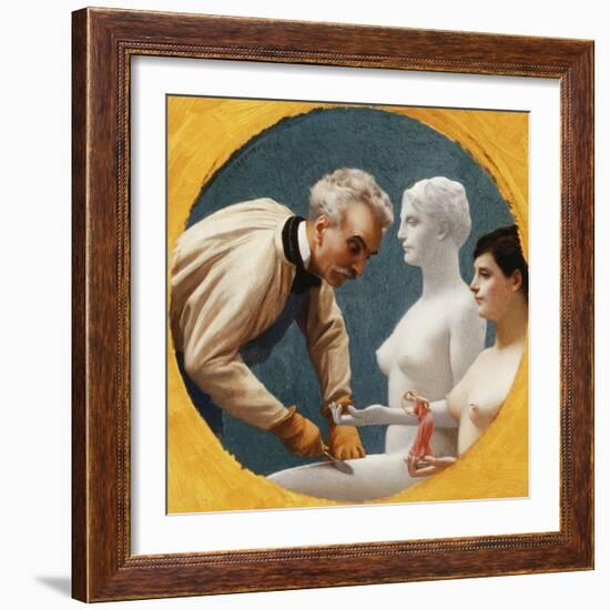 Gerome and Tanagra-Jean Leon Gerome-Framed Giclee Print