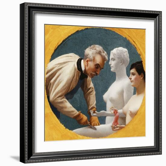 Gerome and Tanagra-Jean Leon Gerome-Framed Giclee Print