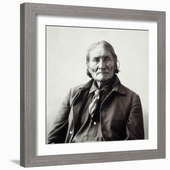 Geronimo (1829-1909)-Adolph F^ Muhr-Framed Photographic Print