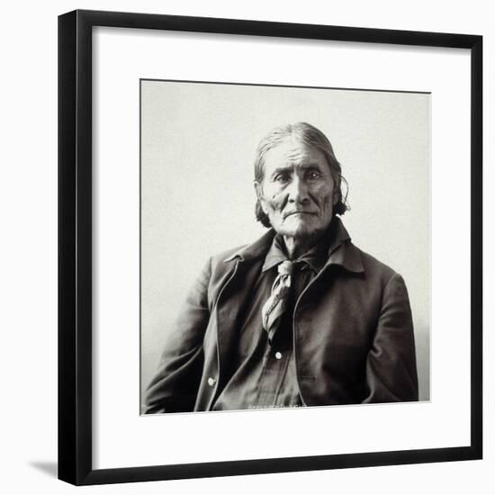 Geronimo (1829-1909)-Adolph F^ Muhr-Framed Photographic Print