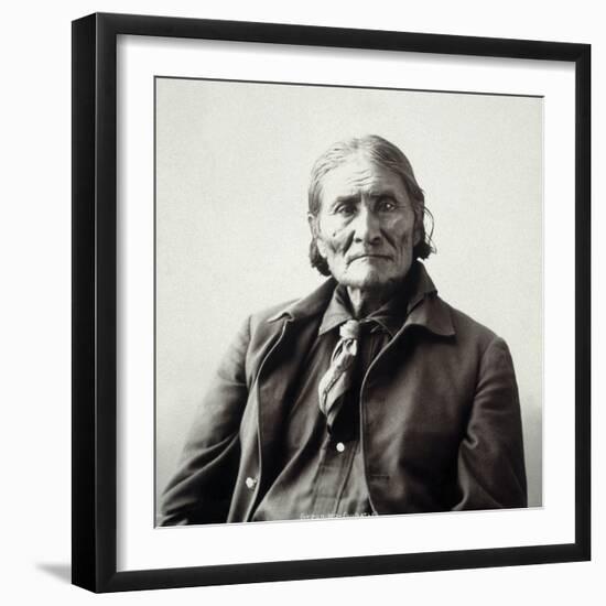 Geronimo (1829-1909)-Adolph F^ Muhr-Framed Photographic Print