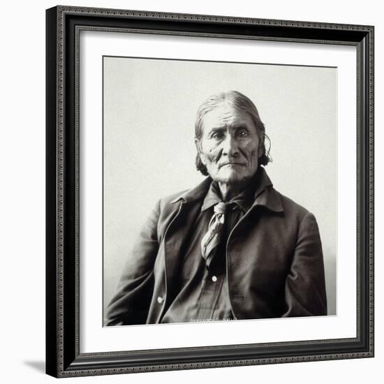 Geronimo (1829-1909)-Adolph F^ Muhr-Framed Photographic Print