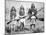 Geronimo and Three of His Apache Warriors, 1886-null-Mounted Photographic Print