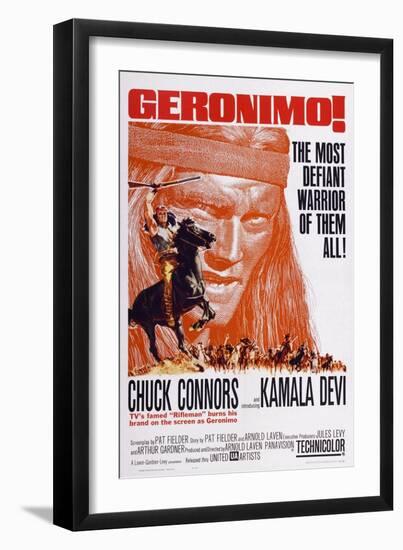 Geronimo!, Chuck Connors, 1962-null-Framed Art Print