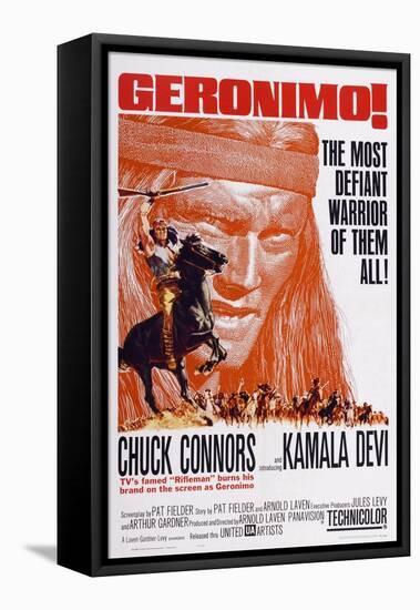 Geronimo!, Chuck Connors, 1962-null-Framed Stretched Canvas