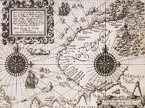 Map of Nova Zembla from Diarium Nauticum, seu vera descriptio trium navigationum admirandarum-Gerrit de Veer-Framed Giclee Print