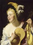 La joueuse de guitare-Gerrit Van Honthorst-Giclee Print