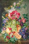 Still Life with Fruit and Flowers-Gerrit Van Leeuwen-Mounted Giclee Print