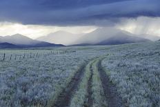 Rain Showers over Sagebrush-Steppe at the Foot of the Sawtooth Mountains-Gerrit Vyn-Photographic Print