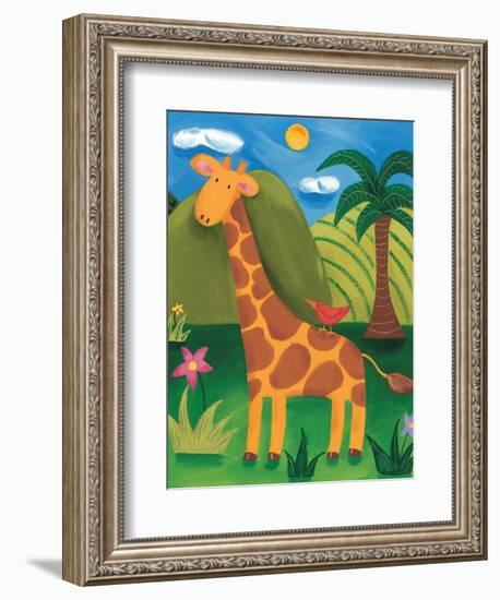 Gerry the Giraffe-Sophie Harding-Framed Art Print