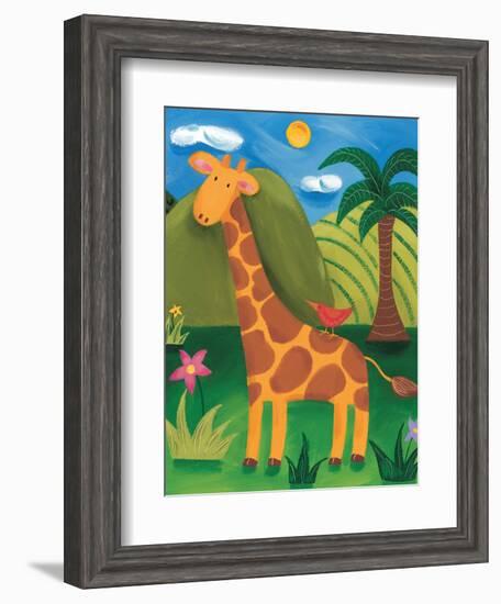 Gerry the Giraffe-Sophie Harding-Framed Art Print