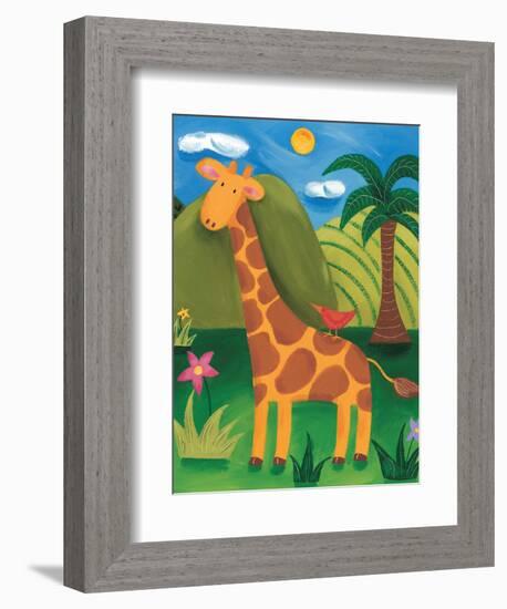 Gerry the Giraffe-Sophie Harding-Framed Art Print