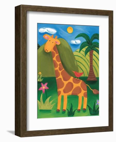 Gerry the Giraffe-Sophie Harding-Framed Art Print