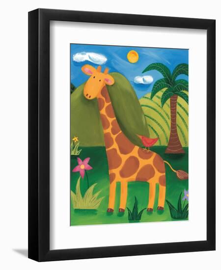 Gerry the Giraffe-Sophie Harding-Framed Art Print