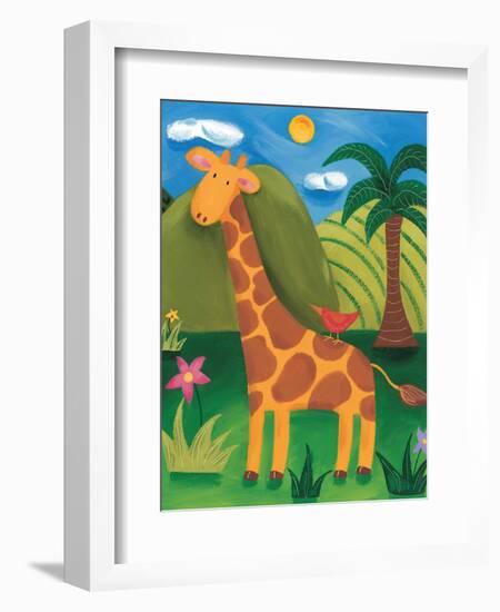 Gerry the Giraffe-Sophie Harding-Framed Art Print