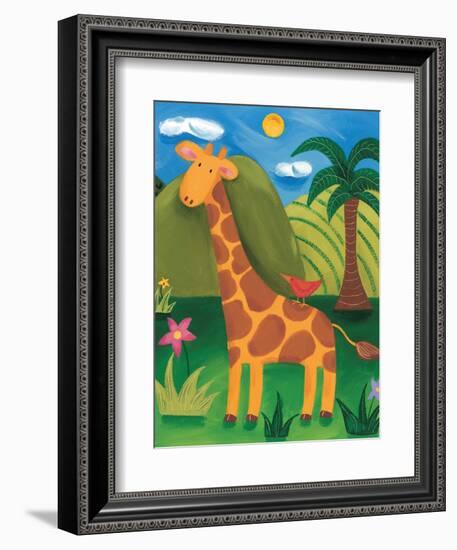 Gerry the Giraffe-Sophie Harding-Framed Art Print