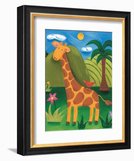 Gerry the Giraffe-Sophie Harding-Framed Art Print