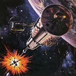 War in Outer Space, as Envisaged in 1977-Gerry Wood-Giclee Print