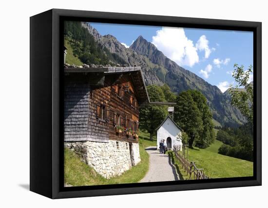 Gerstruben Near Oberstdorf and Mount Hoefats, Allgau, Bavaria, Germany, Europe-Hans Peter Merten-Framed Premier Image Canvas