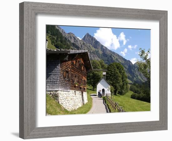 Gerstruben Near Oberstdorf and Mount Hoefats, Allgau, Bavaria, Germany, Europe-Hans Peter Merten-Framed Photographic Print