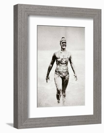 Gertrude Ederle, American swimmer, 1926-Unknown-Framed Photographic Print
