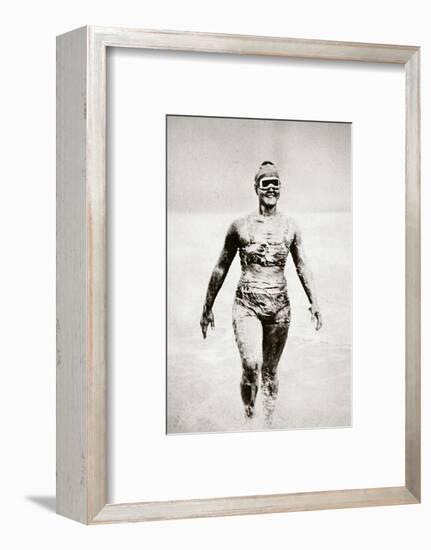 Gertrude Ederle, American swimmer, 1926-Unknown-Framed Photographic Print