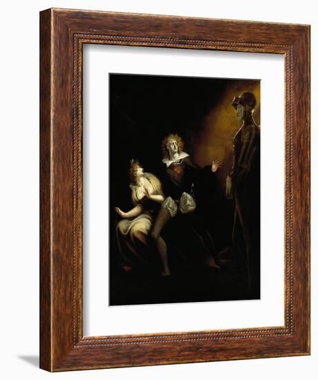 Gertrude, Hamlet and the Ghost of Hamlet's Father-null-Framed Giclee Print