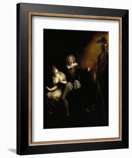 Gertrude, Hamlet and the Ghost of Hamlet's Father-null-Framed Giclee Print