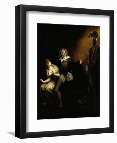 Gertrude, Hamlet and the Ghost of Hamlet's Father-null-Framed Giclee Print