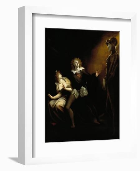 Gertrude, Hamlet and the Ghost of Hamlet's Father-null-Framed Giclee Print