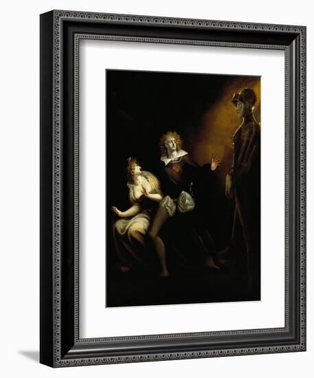 Gertrude, Hamlet and the Ghost of Hamlet's Father-null-Framed Giclee Print