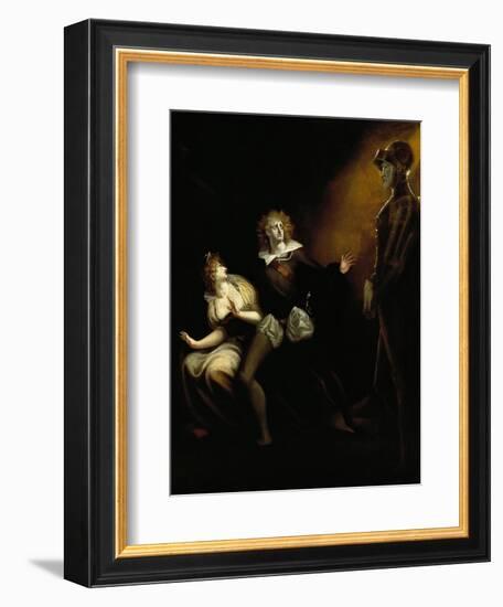 Gertrude, Hamlet and the Ghost of Hamlet's Father-null-Framed Giclee Print