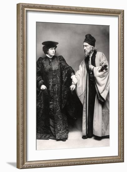 Gertude Elliott and Johnston Forbes-Robertson in the Merchant of Venice, Early 20th Century-Lizzie Caswall Smith-Framed Photographic Print