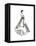 Gestural Evening Gown II-Jennifer Parker-Framed Stretched Canvas